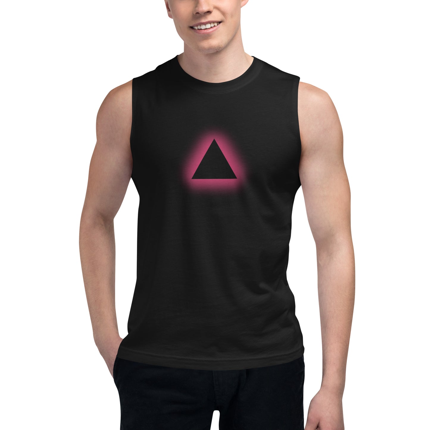 Pink Triangle Muscle Shirt